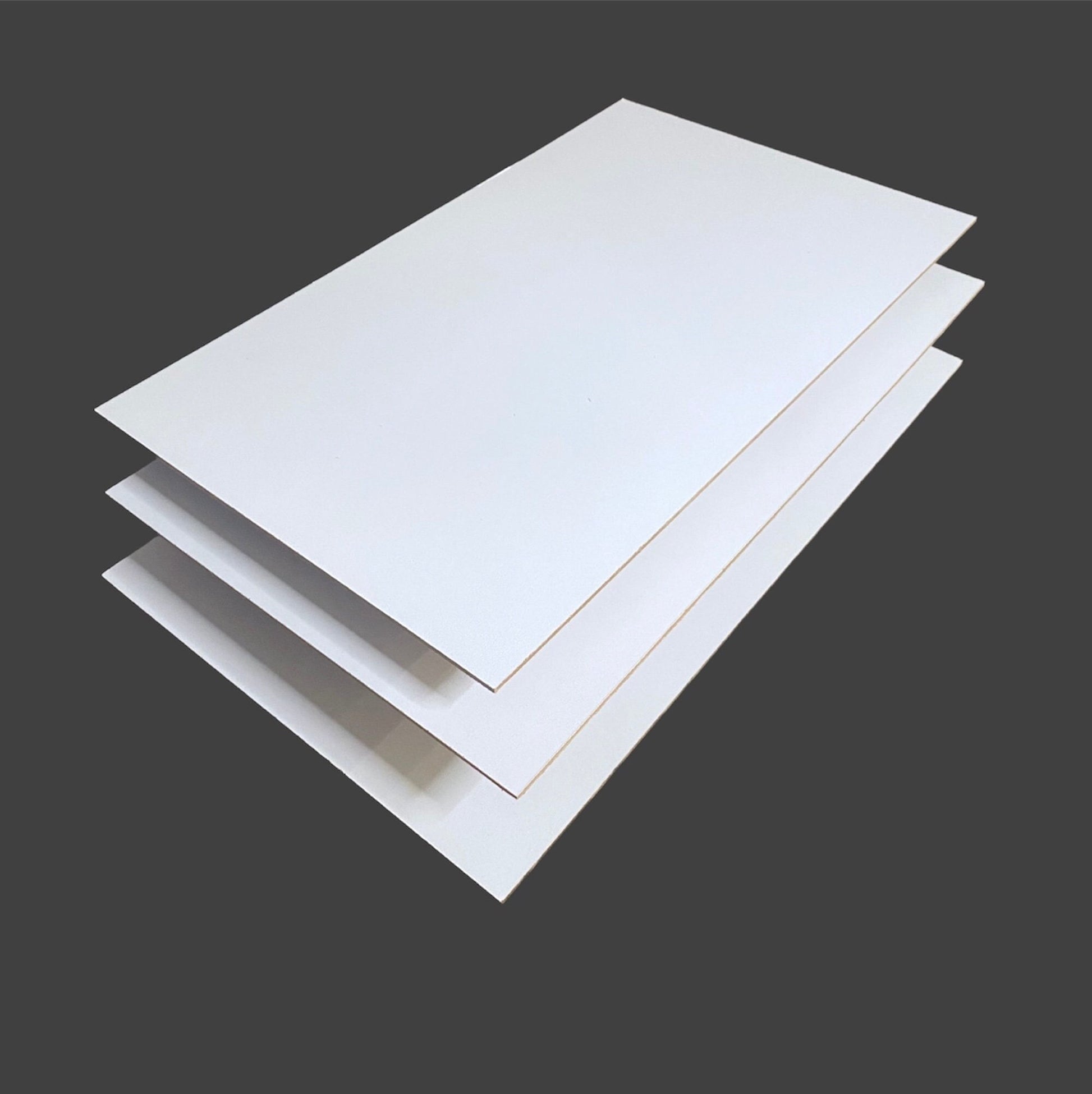 White Hardboard MDF, 1 side (1/8 in x 4 ft x 8 ft)